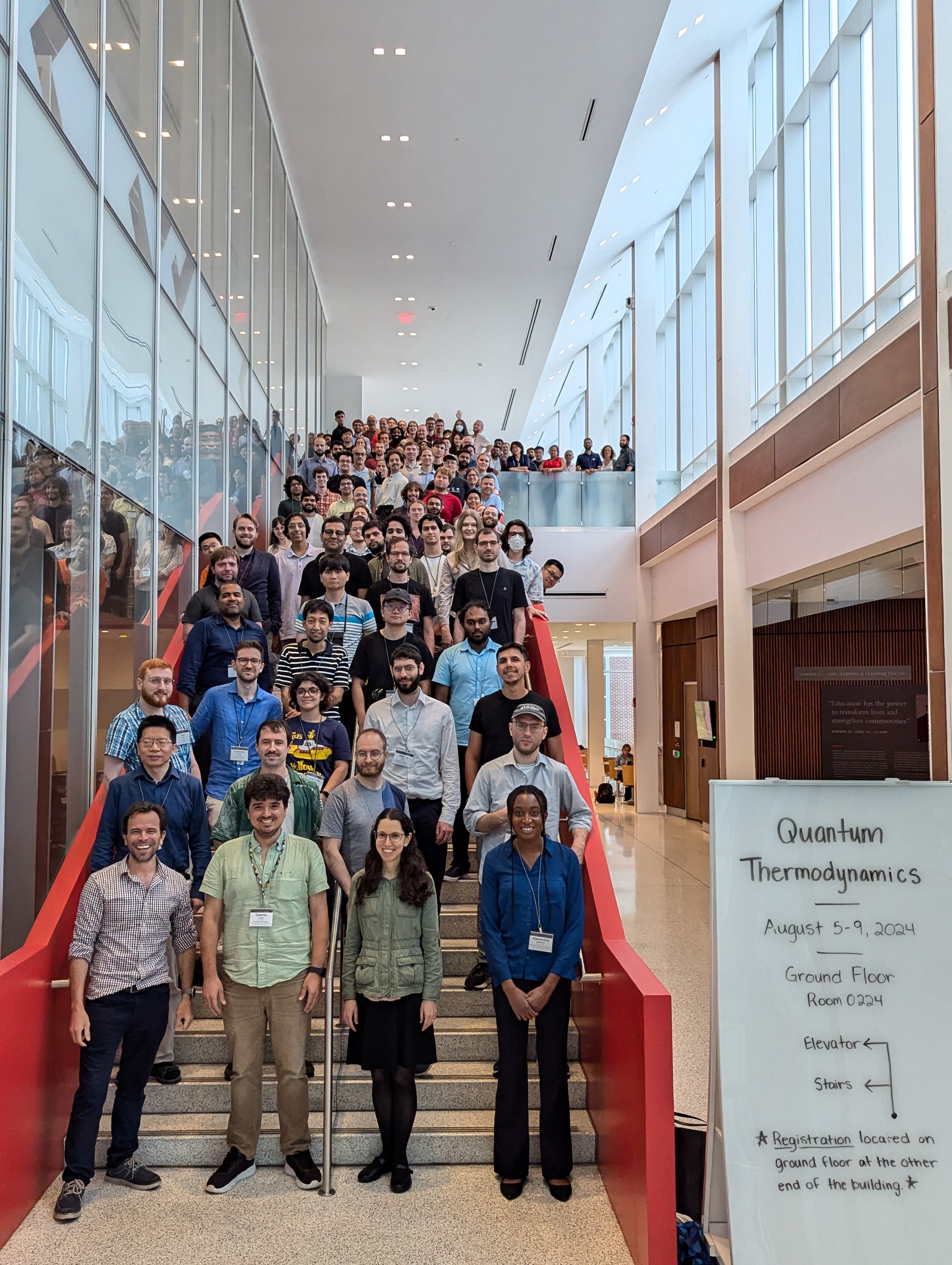 All participants on the stairs of ESJ